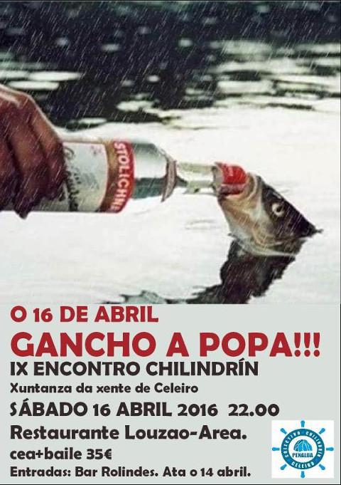 O colectivo Chilindrín, de Celeiro, organiza o IX Encontro Chilindrín, que se celebrará o 16 de abril no restaurante Louzao, en Area. 